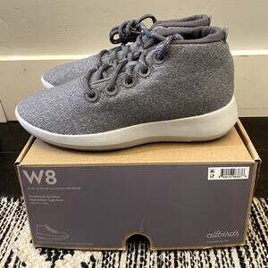 Allbirds Wool Runner-Up Mizzle Medium Gray Sneakers Shoes Women's 8